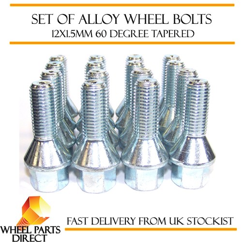 Alloy wheel bolts 12x1 5 - wheel, (16)