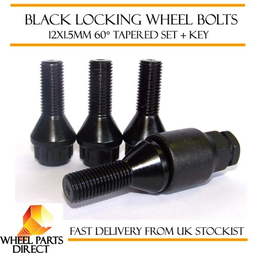 Black locking wheel - wheel, bolts