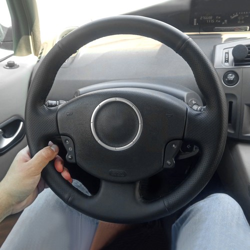 Leather steering wheel - steering,